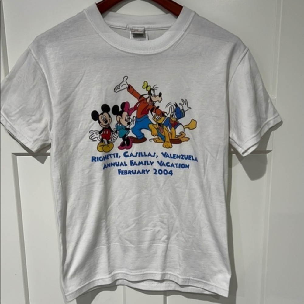 Vintage Y2K Disney Family Vacation Graphic T-Shirt Sz S
